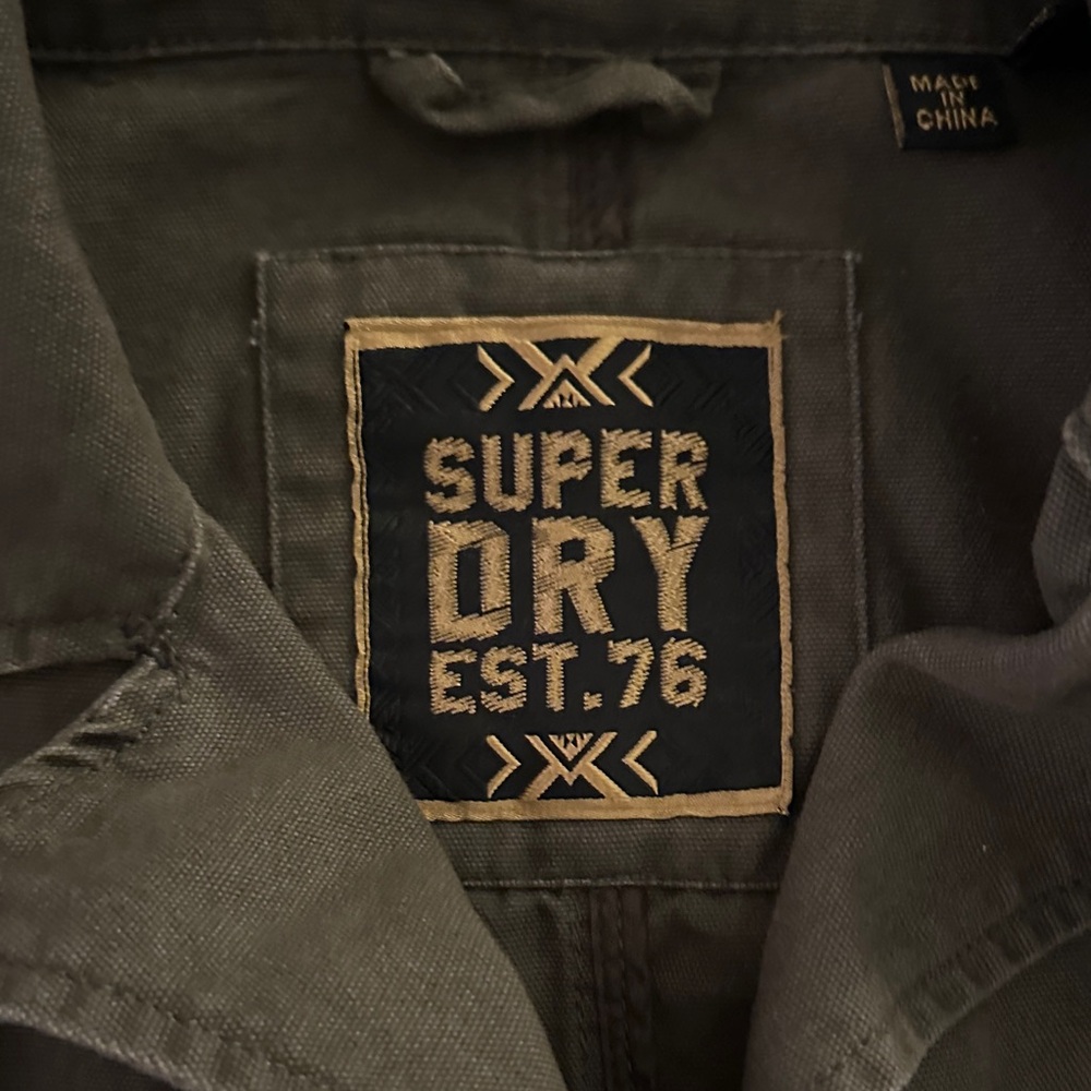 Superdry Olive Green Utility Jacket - Picture 2 of 4